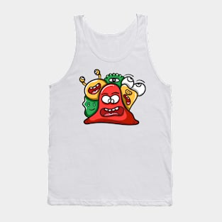 Monster Character Doodle Art Tank Top